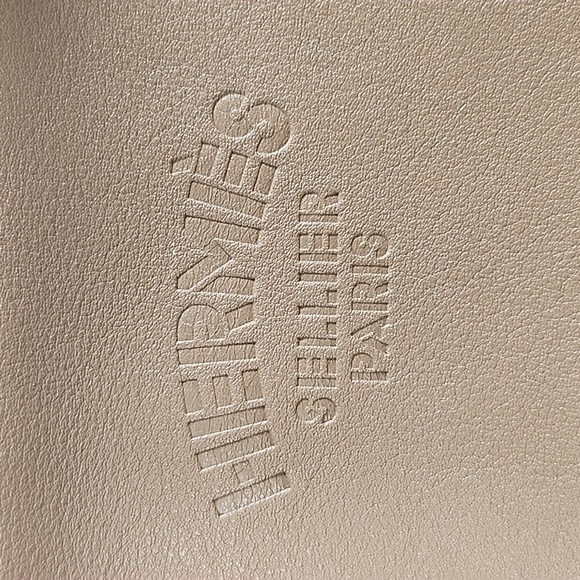 EUC Hermes Aline Crossbody Bag In Etoupe Swift Leather - Picture 6 of 16